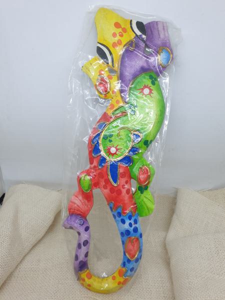 Wooden Lizard - Colourfull
